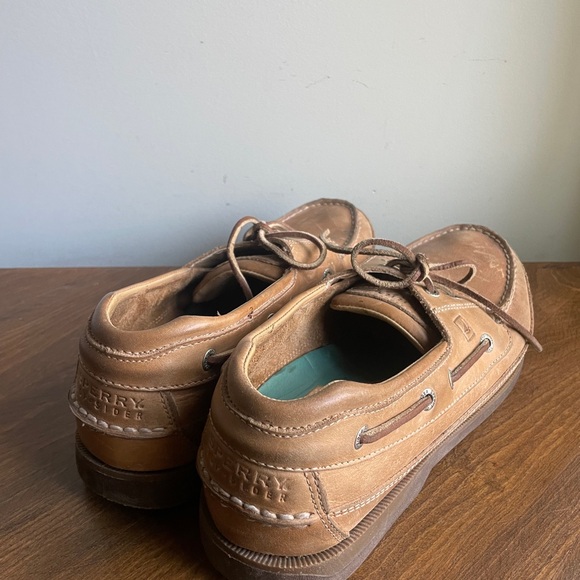 Sperry  Top Sider Classic Brown Leather Boat Shoes - Picture 6 of 10